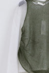 SWAYING/KNIT Slightly Transparent Mohair 2 Piece Set (with Bra) SW22AW1T25 White/Green PS52